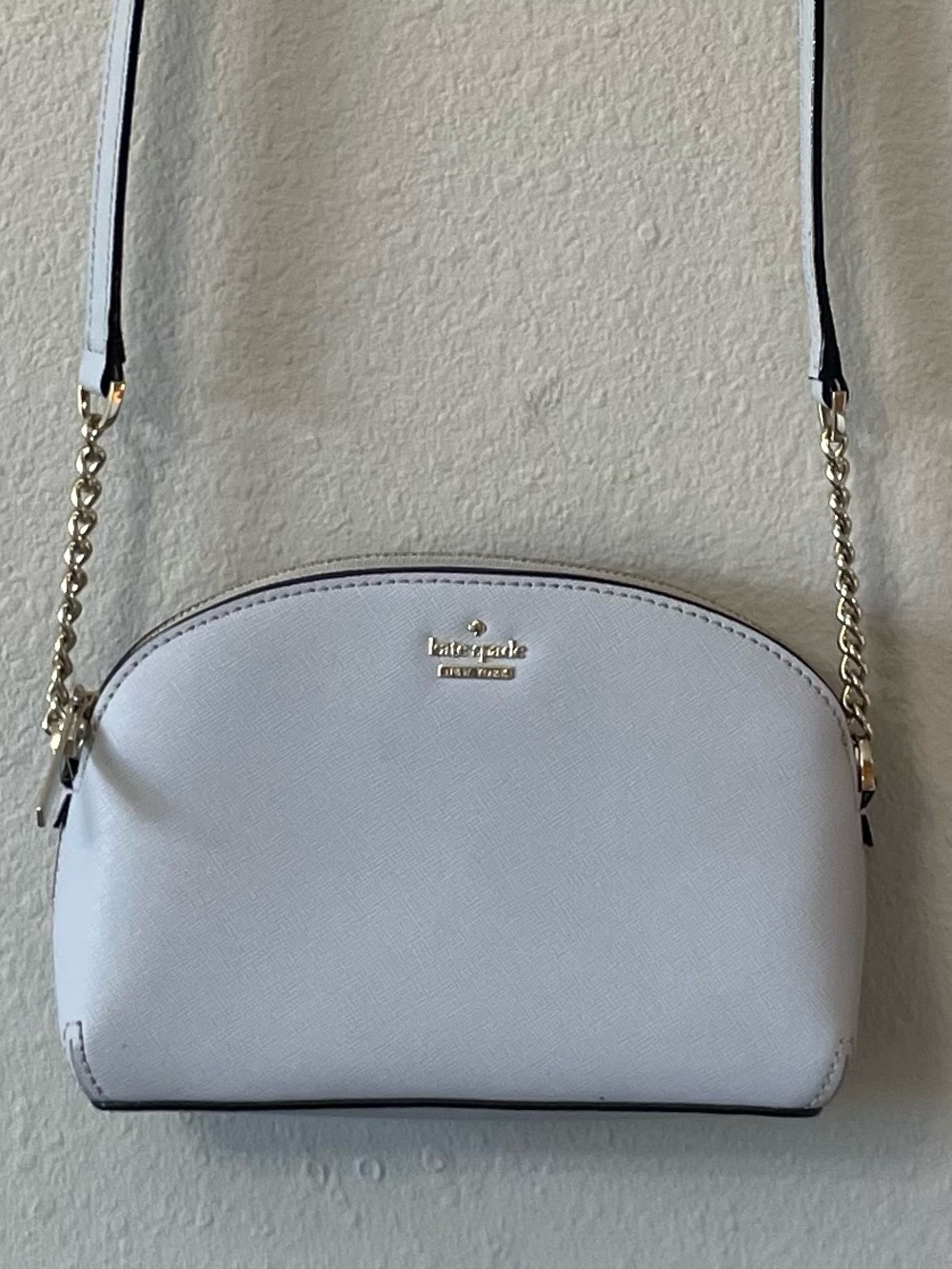 Kate Spade Cameron Street Hilli Light Gray Dome Crossbody Bag